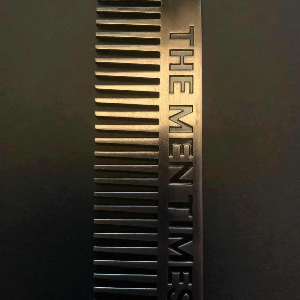 The Men times stainless steel beard comb - Picture 2 of 3